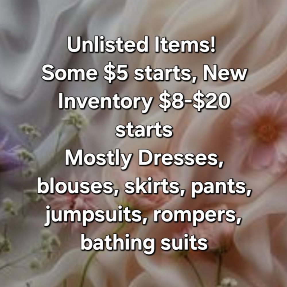 Listing For Unlisted Items. Mostly Dresses!